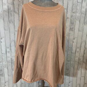 Baggy light brown long sleeved shirt